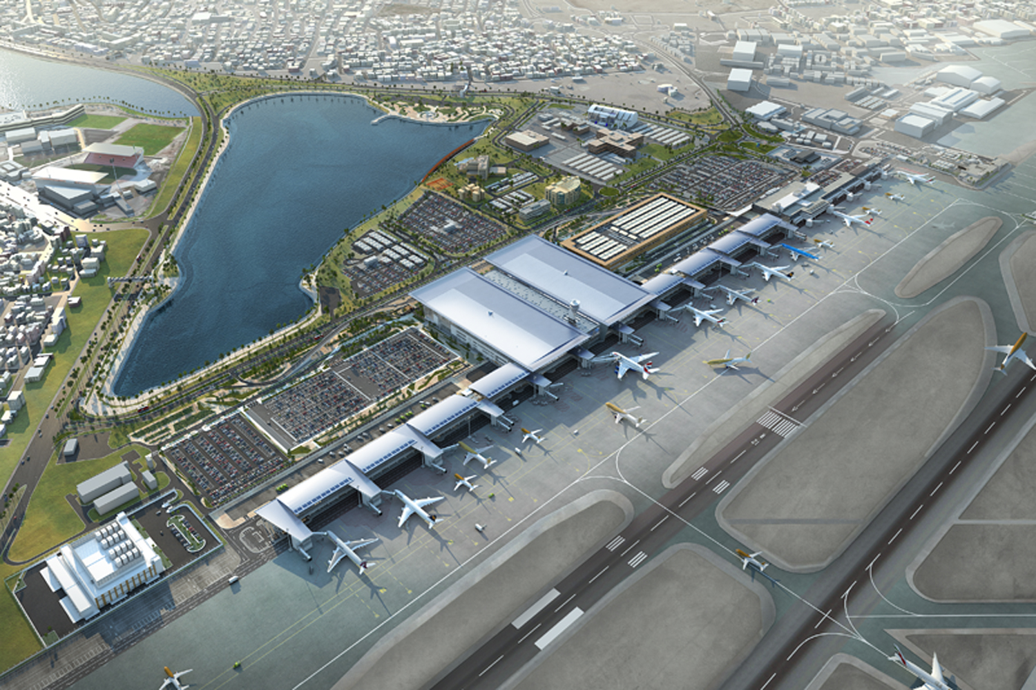 New Road To Bahrain International Airport To Partially Open On Friday   Bahrain International Airport Expansion Modernisation New Terminal Building 